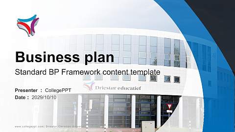 Driestar Christian University Competition/Entrepreneurship Contest PPT Template