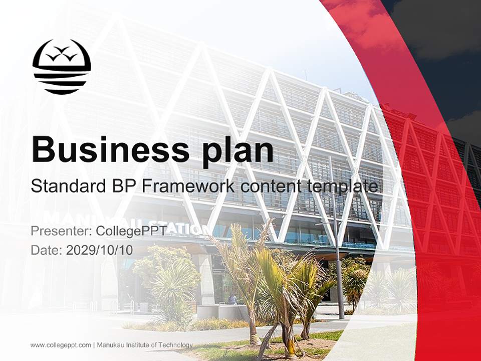 Manukau Institute of Technology Competition/Entrepreneurship Contest PPT Template4:3 ratio PPT effect preview image9