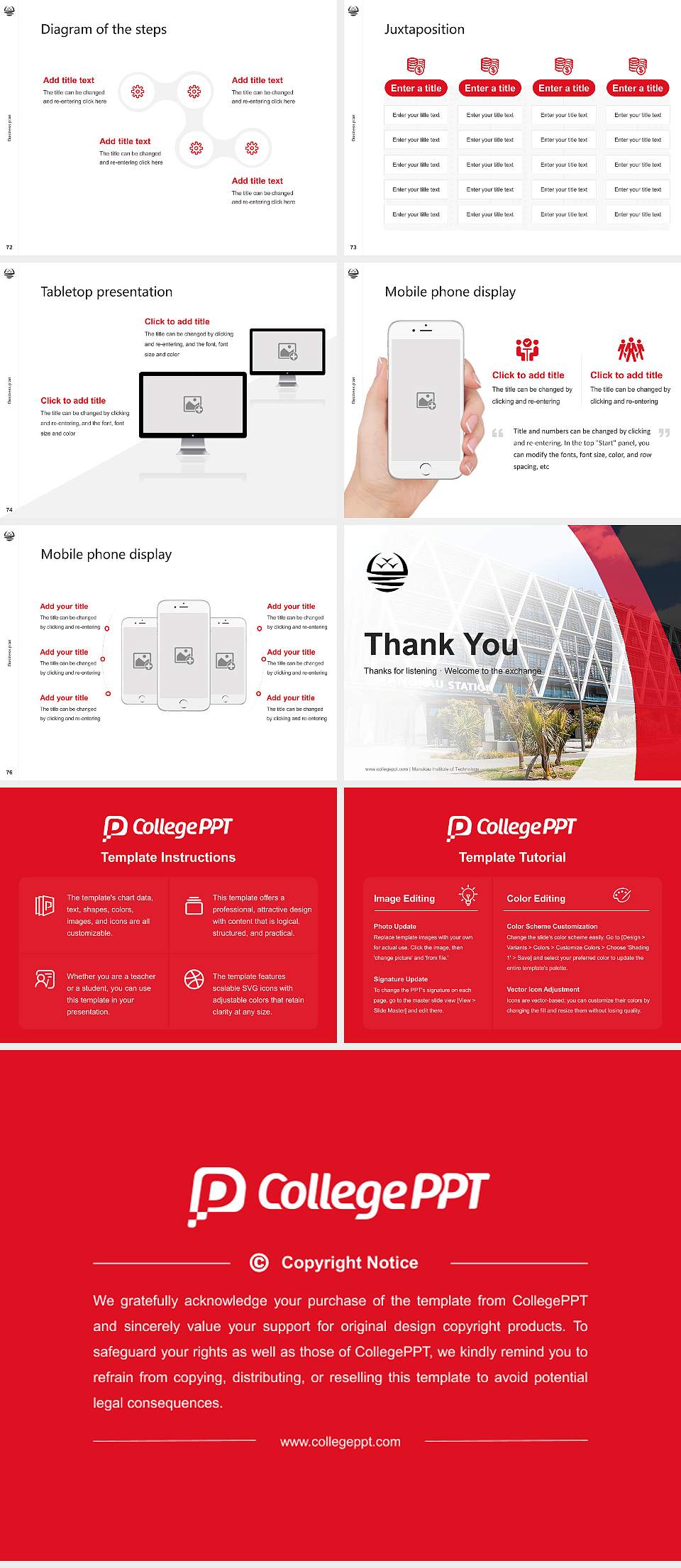 Manukau Institute of Technology Competition/Entrepreneurship Contest PPT Template4:3 ratio PPT effect preview image9