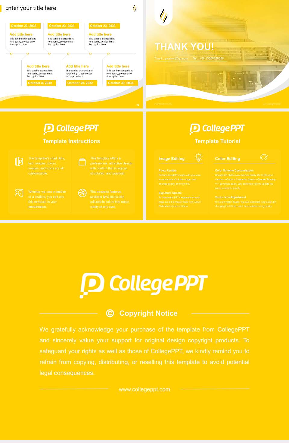 Avondale University Lecture Sharing and Networking Event PPT Template4:3 ratio PPT effect preview image4