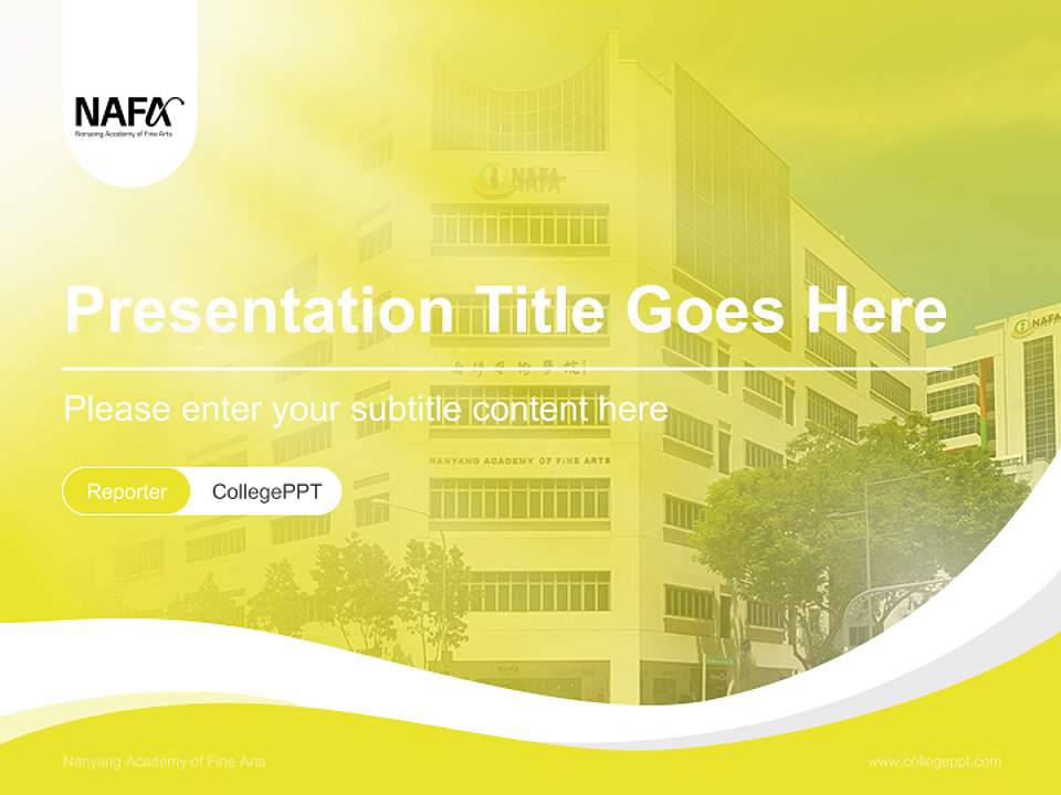 Nanyang Academy of Fine Arts Lecture Sharing and Networking Event PPT Template4:3 ratio PPT effect preview image4
