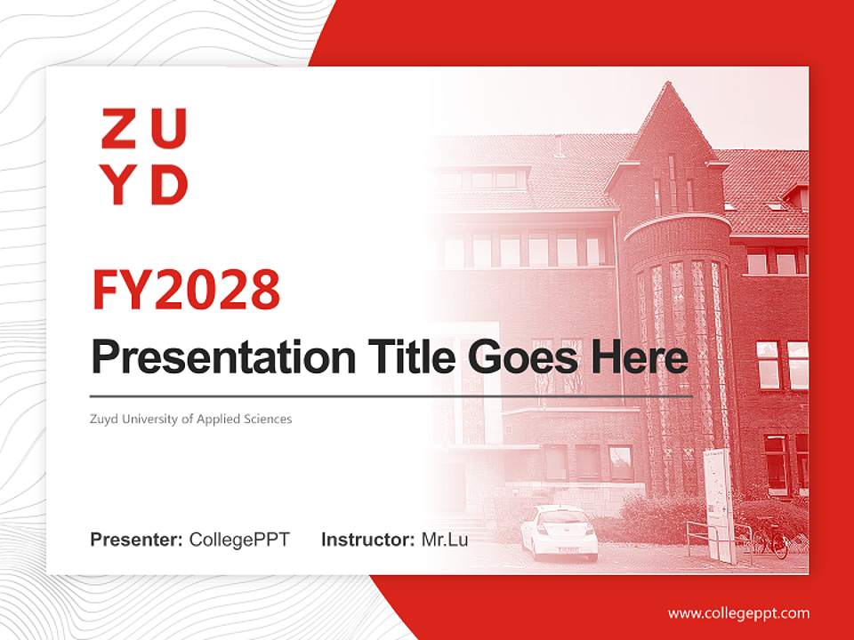 Zuyd University of Applied Sciences Academic Presentation/Research Findings Report PPT Template4:3 ratio PPT effect preview image5