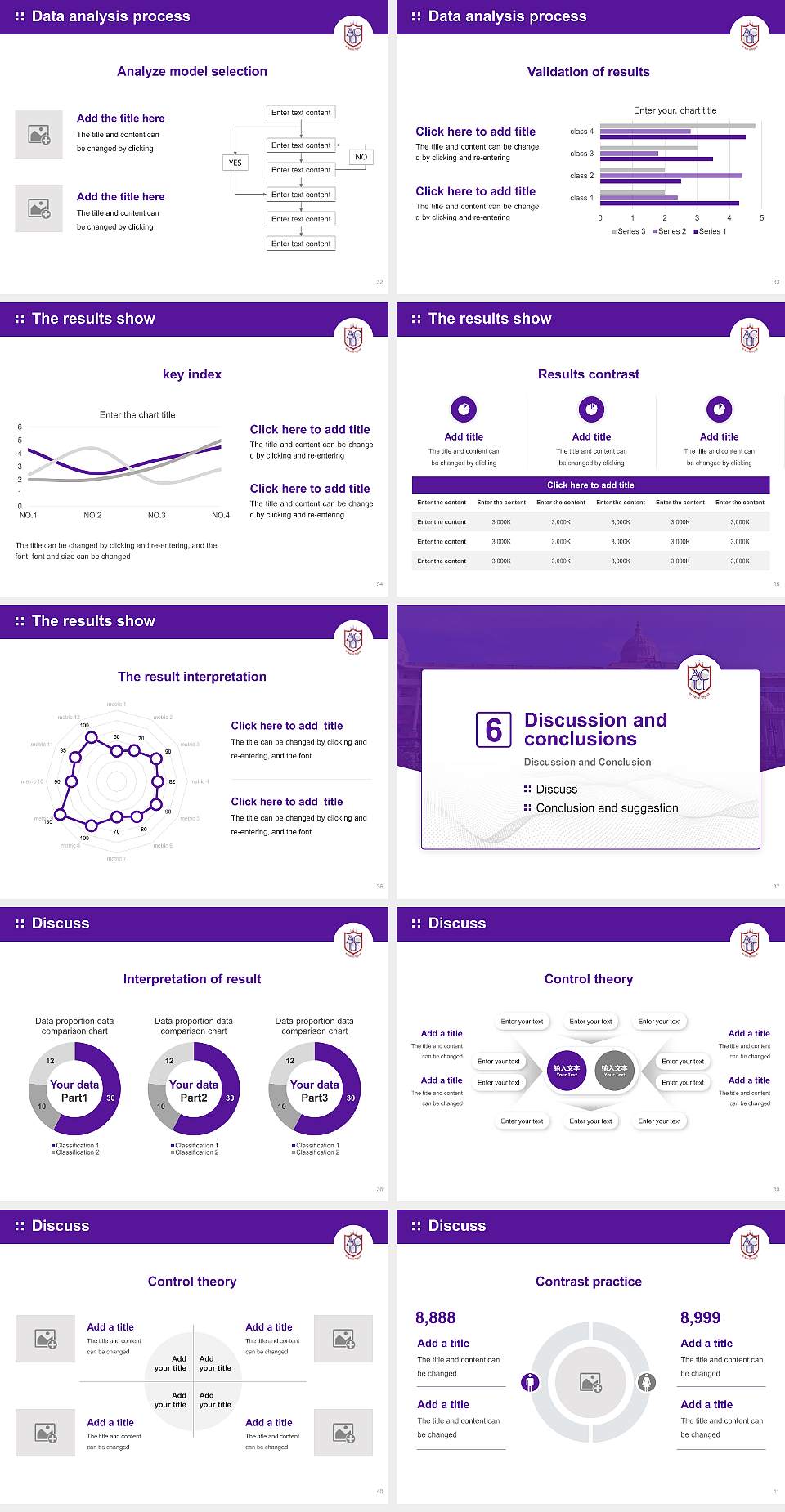 Adichunchanagiri University Graduation Thesis Defense PPT Template4:3 ratio PPT effect preview image5