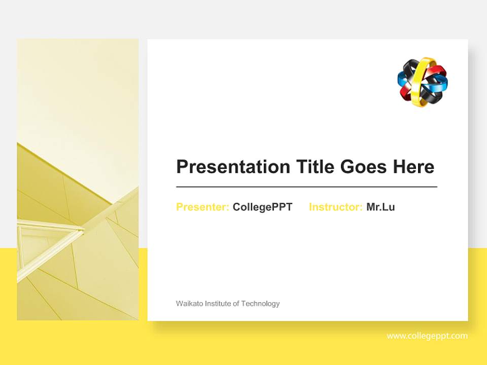 Waikato Institute of Technology General Purpose PPT Template4:3 ratio PPT effect preview image6