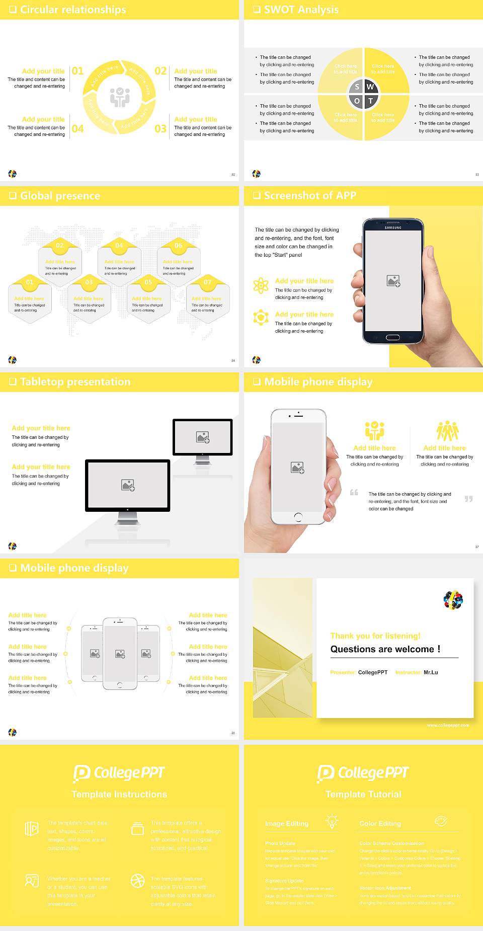 Waikato Institute of Technology General Purpose PPT Template4:3 ratio PPT effect preview image5