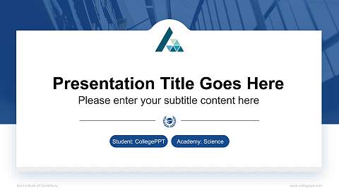 Ara Institute of Canterbury National Scholarship Defense PPT Template