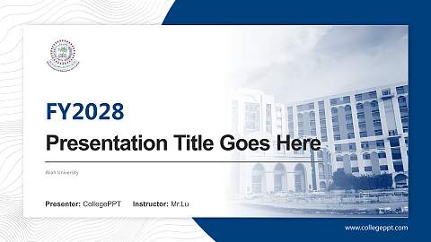 Aliah University Academic Presentation/Research Findings Report PPT Template