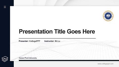 Career Point University Thesis Proposal/Graduation Defense PPT Template