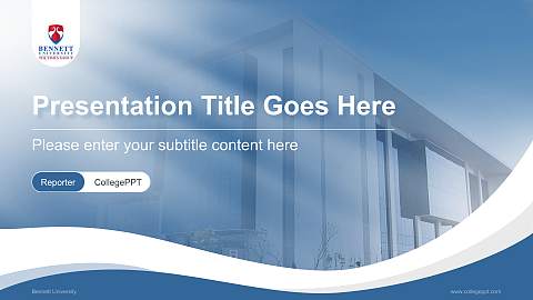 Bennett University Lecture Sharing and Networking Event PPT Template