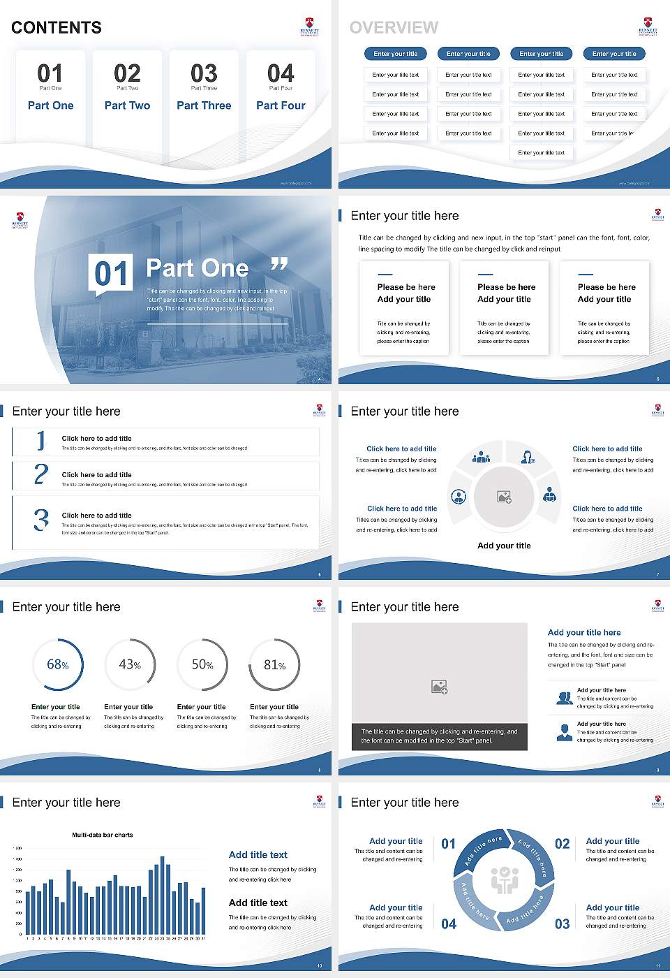 Bennett University Lecture Sharing and Networking Event PPT Template16:9 ratio PPT effect preview image2