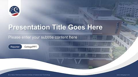 B.S. Abdur Rahman Crescent Institute of Science and Technology Lecture Sharing and Networking Event PPT Template