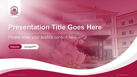 Amrita Vishwa Vidyapeetham Lecture Sharing and Networking Event PPT Template
