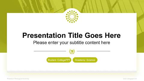Protestant Theological University National Scholarship Defense PPT Template