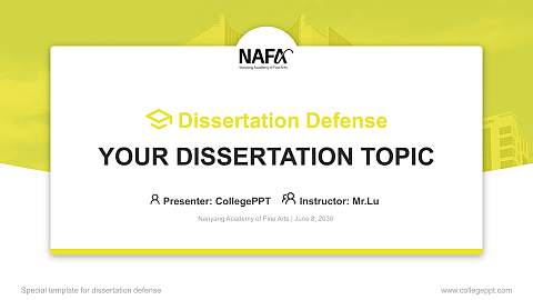Nanyang Academy of Fine Arts Graduation Thesis Defense PPT Template