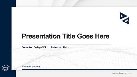 Maastricht University Thesis Proposal/Graduation Defense PPT Template