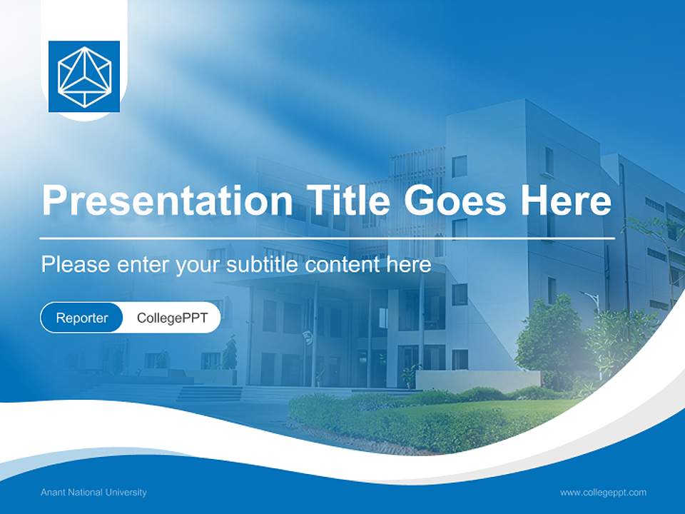 Anant National University Lecture Sharing and Networking Event PPT Template4:3 ratio PPT effect preview image4