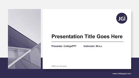 ARKA Jain University General Purpose PPT Template