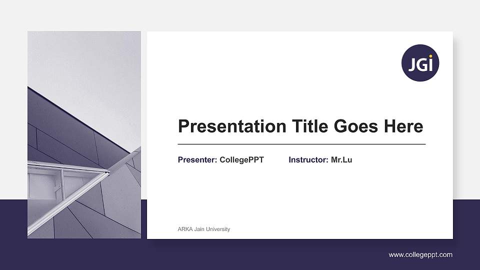 ARKA Jain University General Purpose PPT Template16:9 ratio PPT effect preview image
