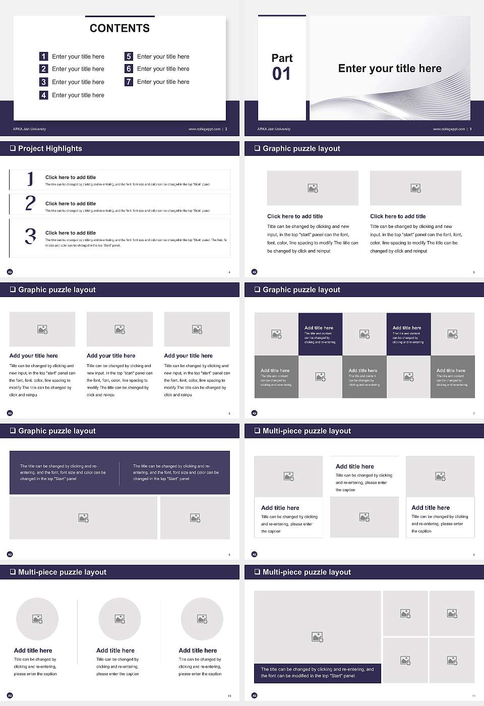 ARKA Jain University General Purpose PPT Template16:9 ratio PPT effect preview image2