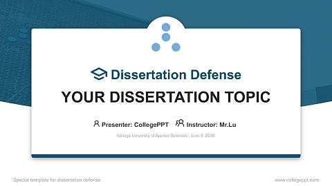Iselinge University of Applied Sciences Graduation Thesis Defense PPT Template