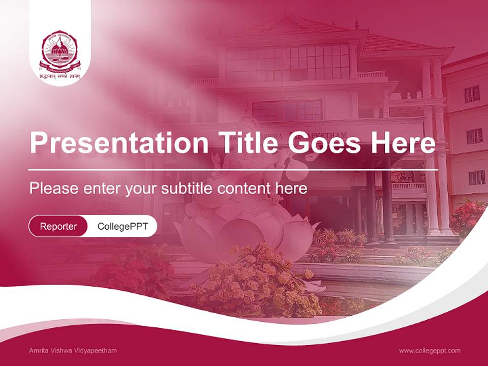 Amrita Vishwa Vidyapeetham Lecture Sharing and Networking Event PPT Template4:3 ratio PPT effect preview image4