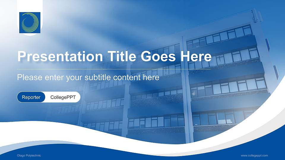 Otago Polytechnic Lecture Sharing and Networking Event PPT Template16:9 ratio PPT effect preview image