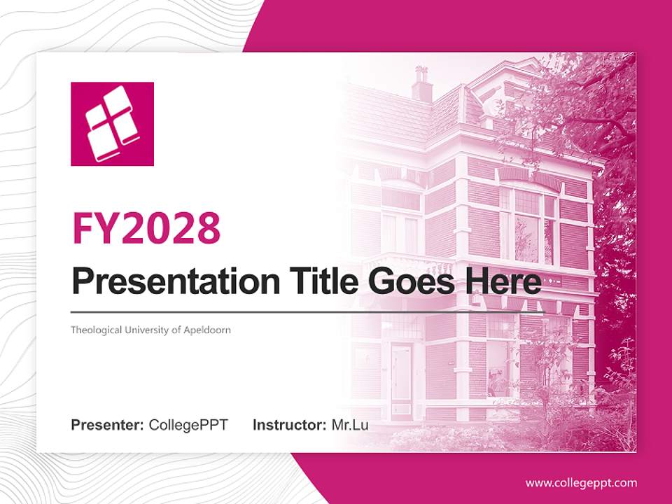 Theological University of Apeldoorn Academic Presentation/Research Findings Report PPT Template4:3 ratio PPT effect preview image5