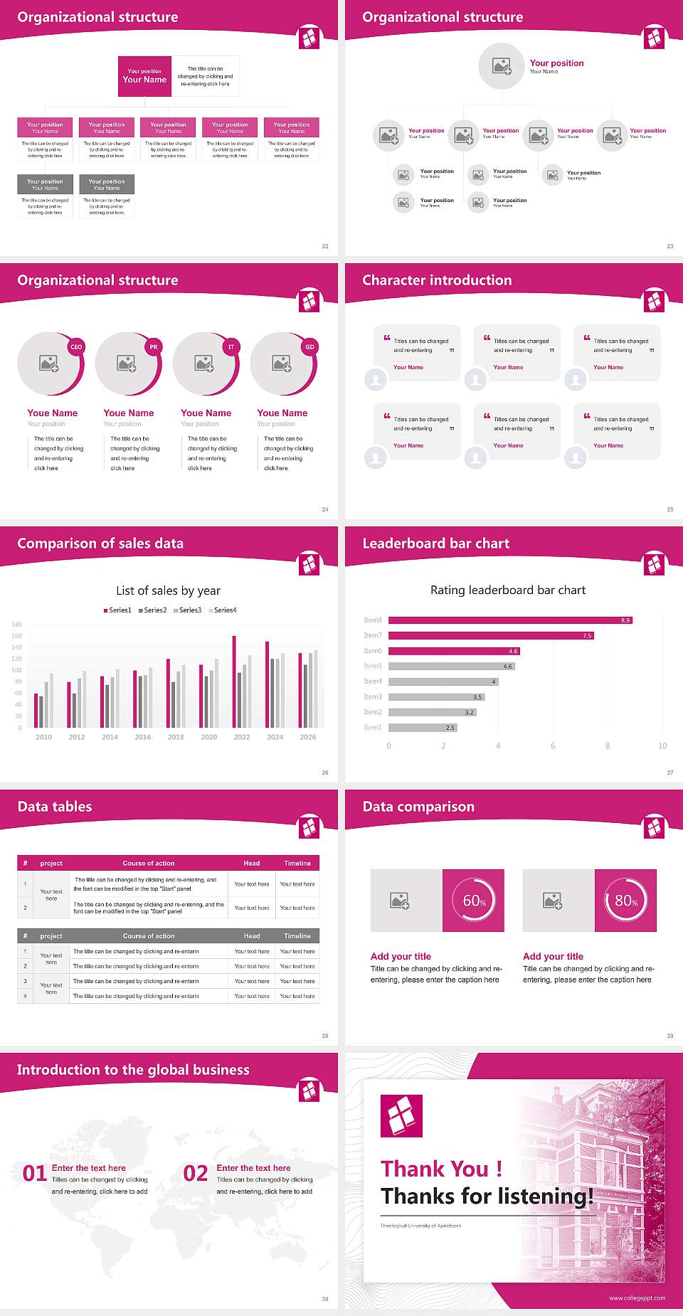 Theological University of Apeldoorn Academic Presentation/Research Findings Report PPT Template4:3 ratio PPT effect preview image4