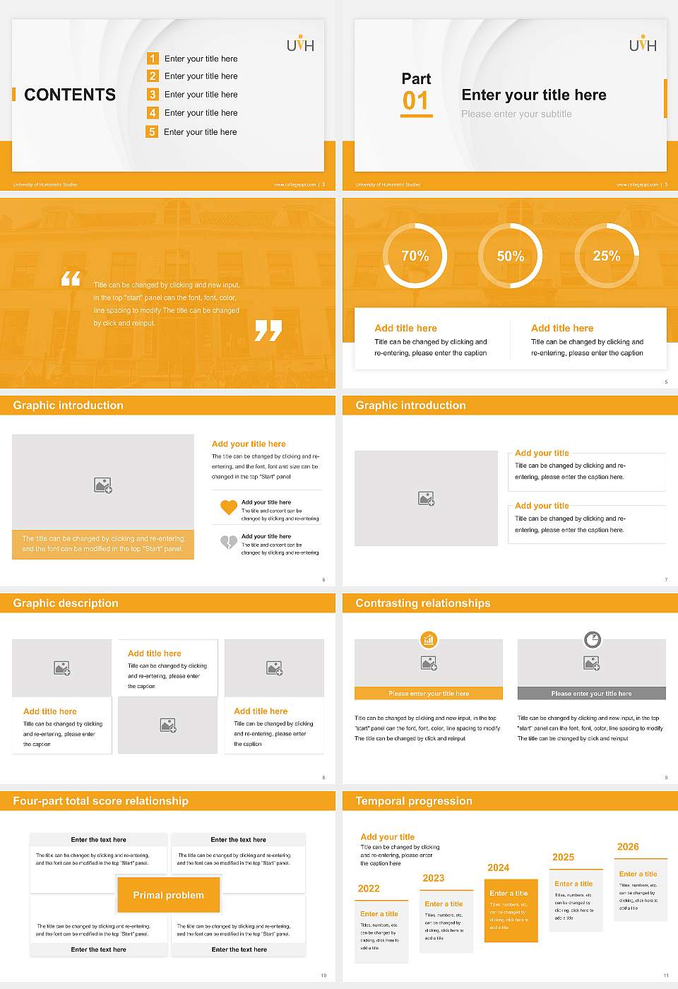 University of Humanistic Studies Thesis Proposal/Graduation Defense PPT Template16:9 ratio PPT effect preview image2