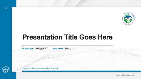 Central University of Himachal Pradesh Thesis Proposal/Graduation Defense PPT Template