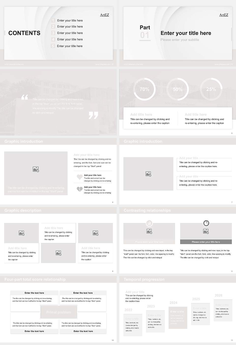 ArtEZ University of the Arts Thesis Proposal/Graduation Defense PPT Template16:9 ratio PPT effect preview image2