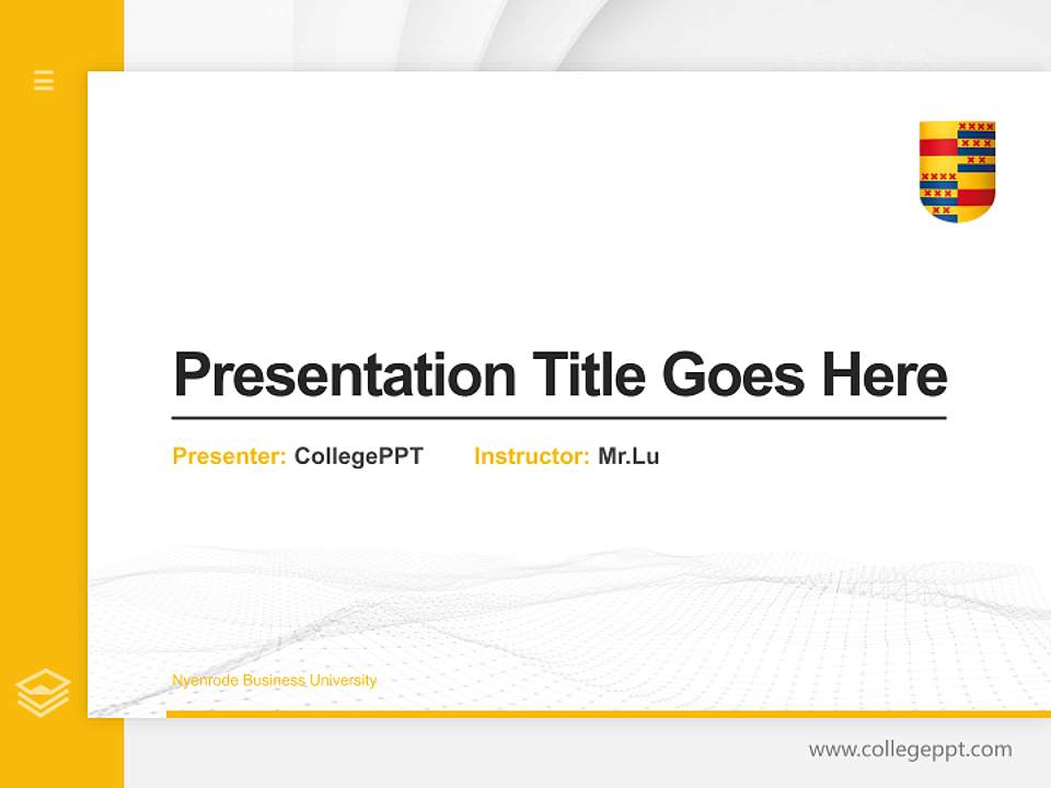 Nyenrode Business University Thesis Proposal/Graduation Defense PPT Template4:3 ratio PPT effect preview image5
