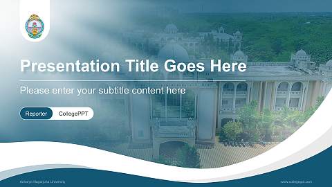 Acharya Nagarjuna University Lecture Sharing and Networking Event PPT Template