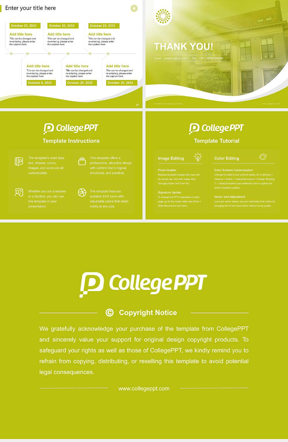 Protestant Theological University Lecture Sharing and Networking Event PPT Template4:3 ratio PPT effect preview image4