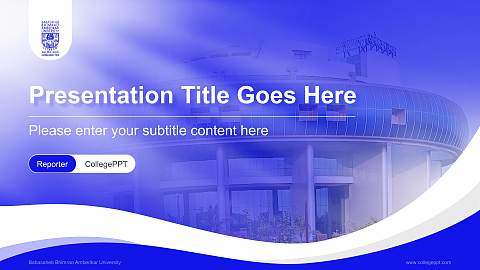 Babasaheb Bhimrao Ambedkar University Lecture Sharing and Networking Event PPT Template