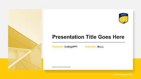 Amity University (Punjab) General Purpose PPT Template