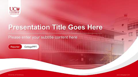 University of Canterbury Lecture Sharing and Networking Event PPT Template