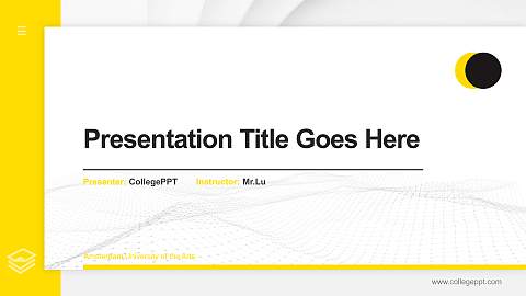 Amsterdam University of the Arts Thesis Proposal/Graduation Defense PPT Template