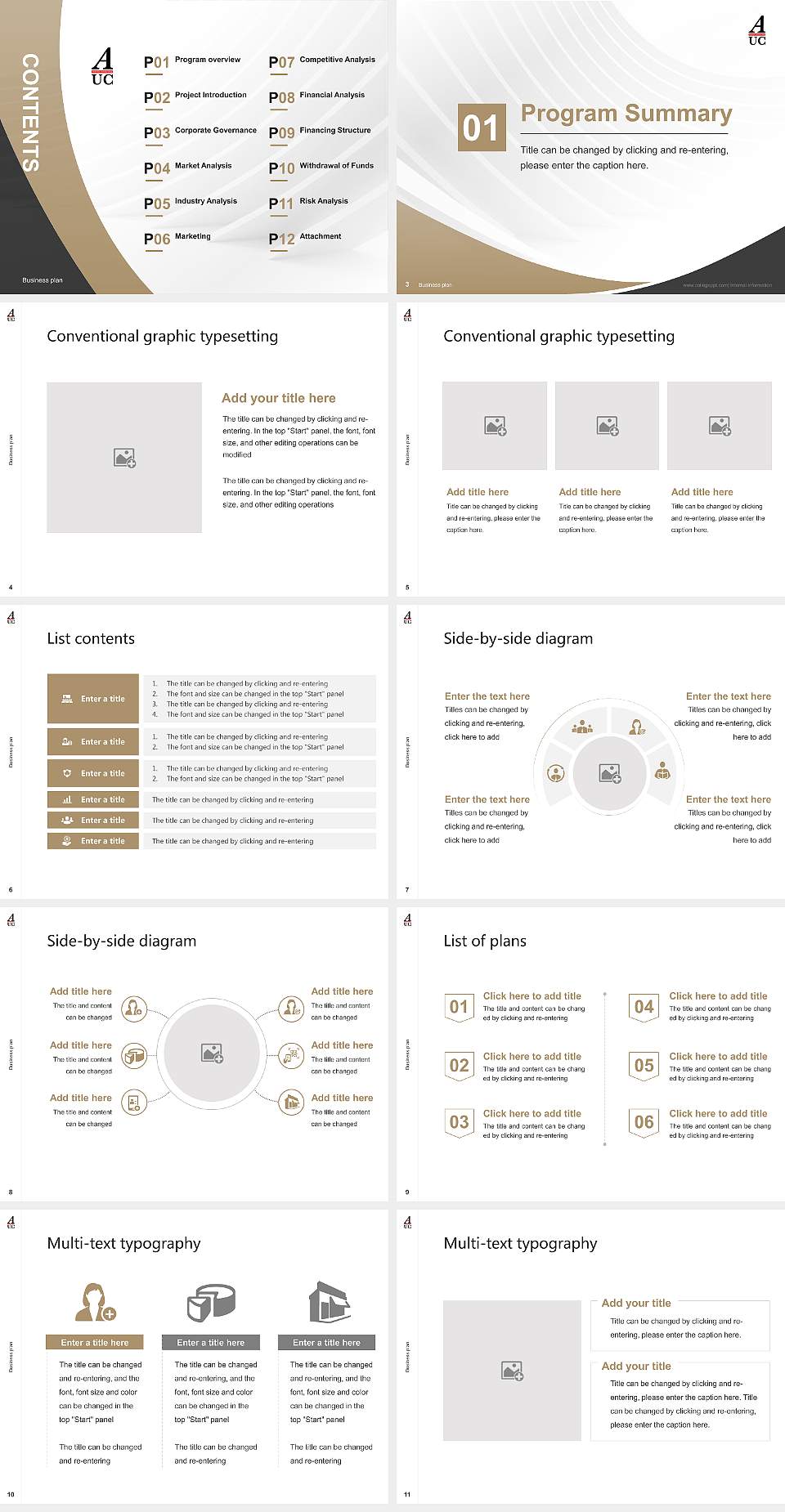 Amsterdam University College Competition/Entrepreneurship Contest PPT Template4:3 ratio PPT effect preview image2