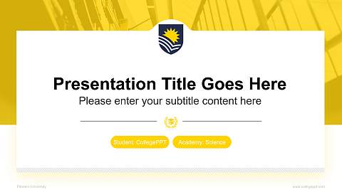Flinders University National Scholarship Defense PPT Template