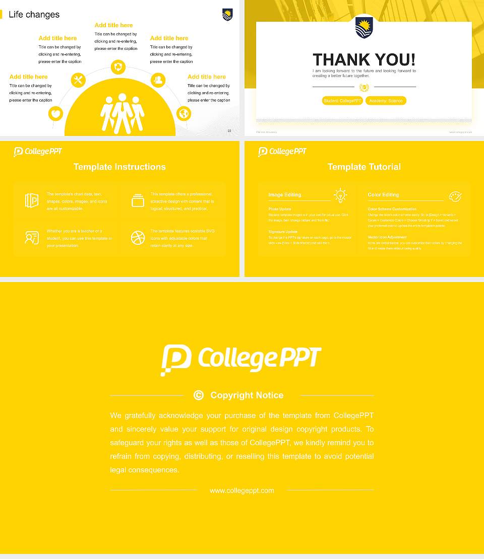Flinders University National Scholarship Defense PPT Template16:9 ratio PPT effect preview image4