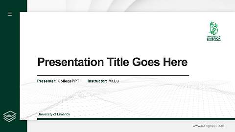 University of Limerick Thesis Proposal/Graduation Defense PPT Template