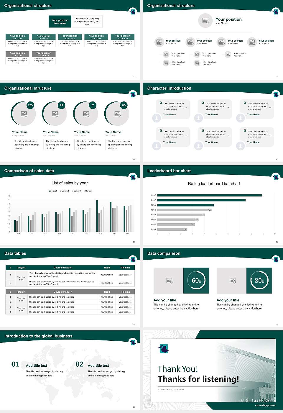 University of Applied Sciences Leiden Academic Presentation/Research Findings Report PPT Template16:9 ratio PPT effect preview image4
