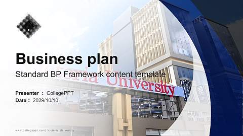 Victoria University Competition/Entrepreneurship Contest PPT Template