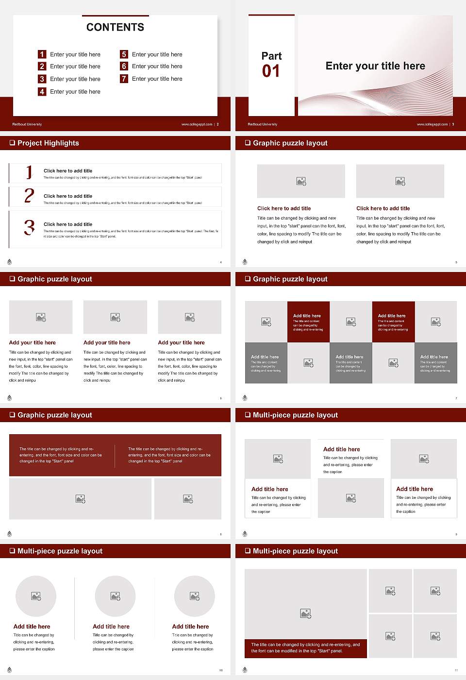 Radboud University General Purpose PPT Template16:9 ratio PPT effect preview image2