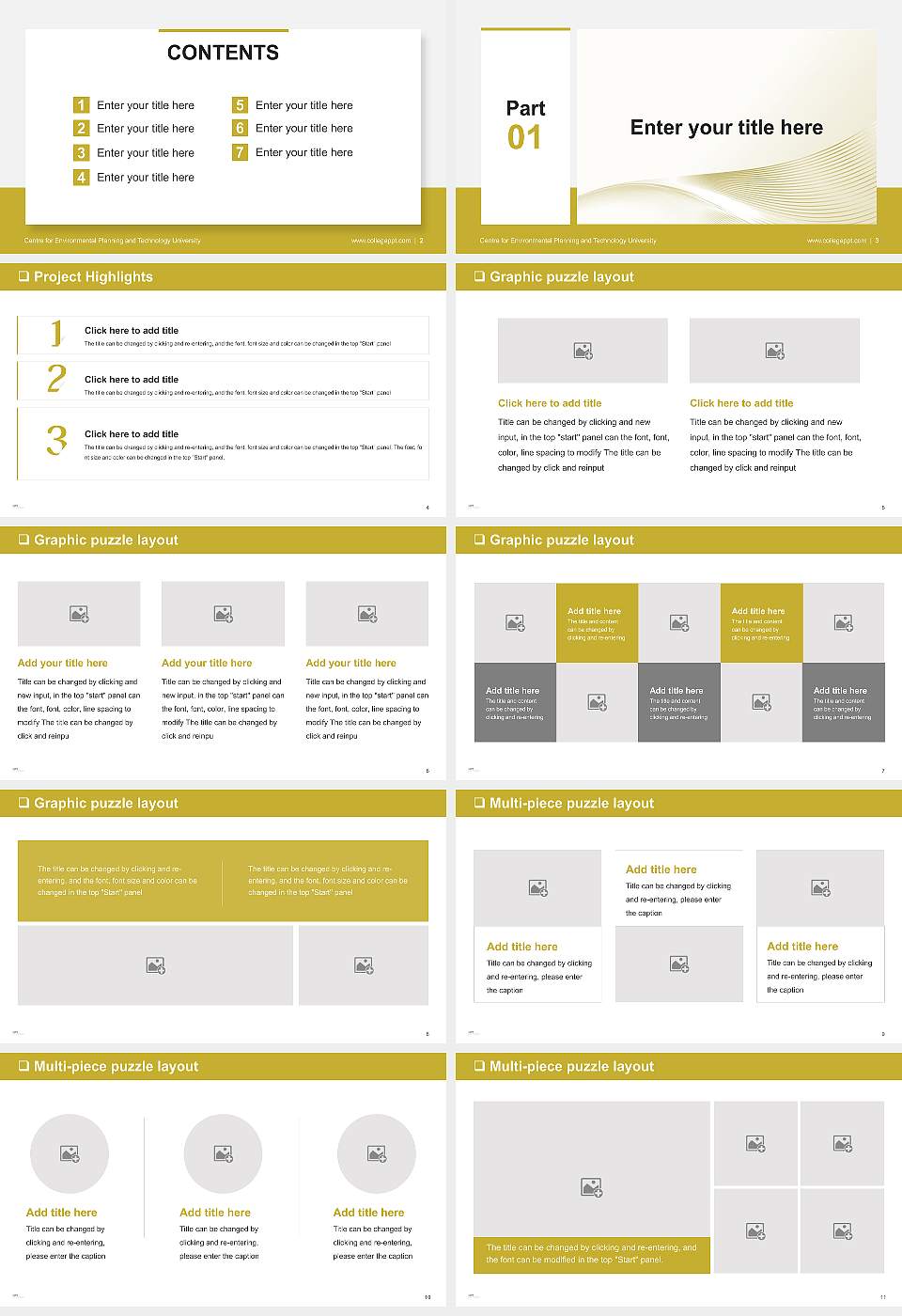 Centre for Environmental Planning and Technology University General Purpose PPT Template16:9 ratio PPT effect preview image2