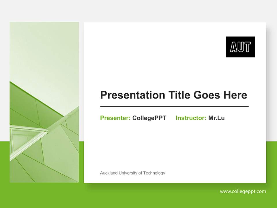 Auckland University of Technology General Purpose PPT Template4:3 ratio PPT effect preview image6