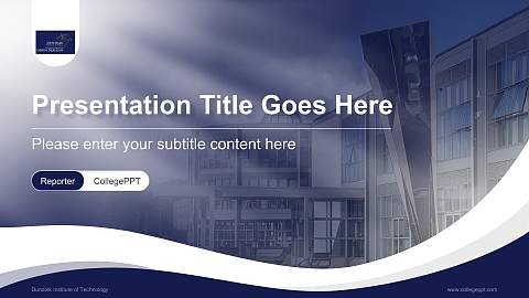 Dundalk Institute of Technology Lecture Sharing and Networking Event PPT Template