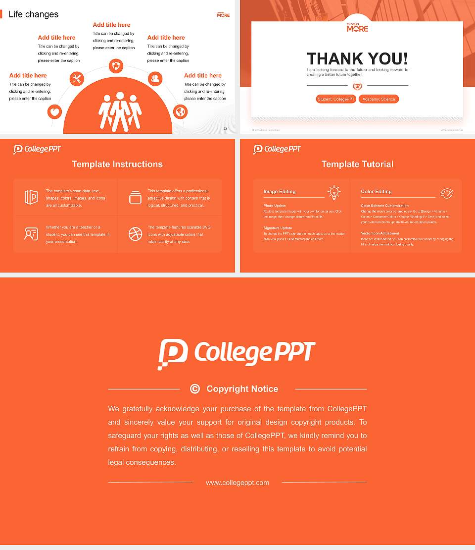 Thomas More Hogeschool National Scholarship Defense PPT Template16:9 ratio PPT effect preview image4