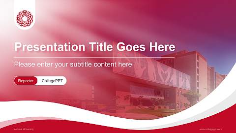 Ashoka University Lecture Sharing and Networking Event PPT Template